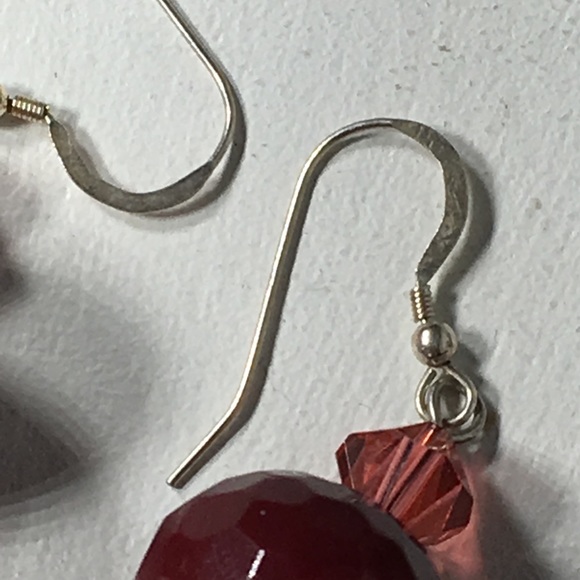 Vintage Glass Beaded Pierced Earrings - Picture 5 of 8